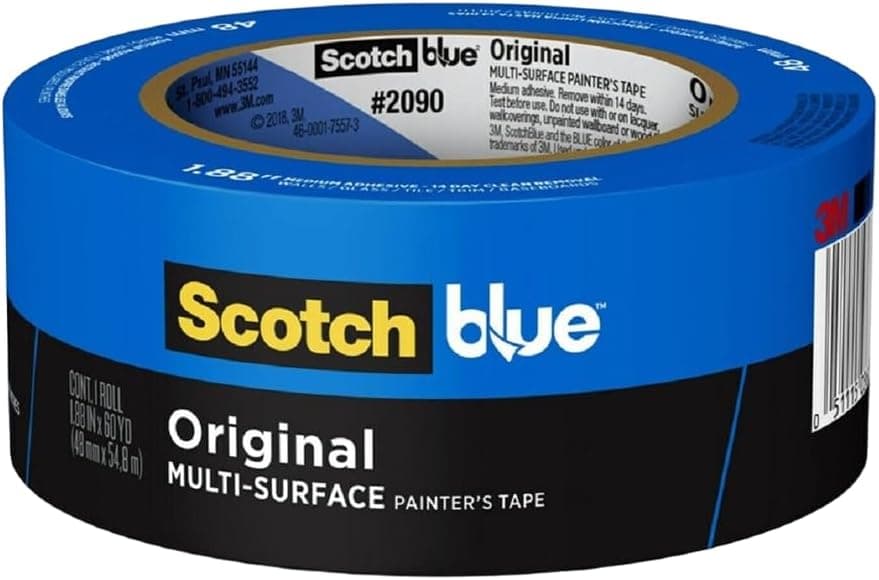 ScotchBlue Original Multi-Surface Painters Tape, 2 Inch x 60 Yds (2090-48NC)
