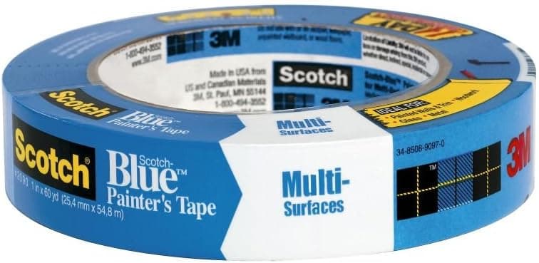 ScotchBlue 2090 Painters Masking Tape for Multi-Surfaces, 1-Inch, Blue