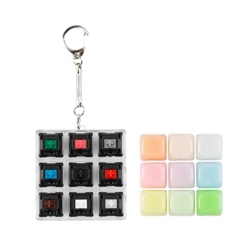 9 Key Switch Tester, Portable MX Tester for Cherry Green Clear White Gray Clear Zealio Purple Switches, Mechanical Keyboard Repair Tool
