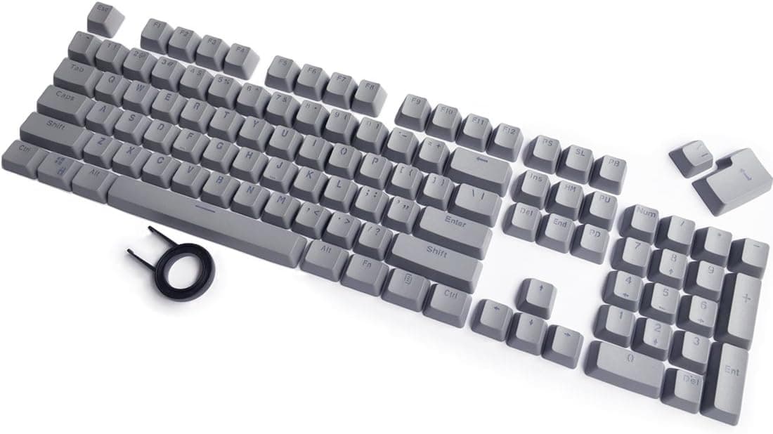 Seiorca 104 PBT Keycap Set Doubleshot Backlit with Key Puller (Gray)