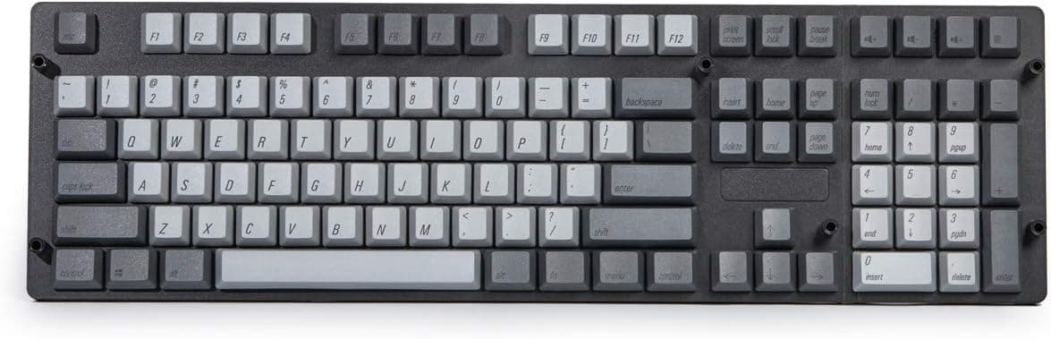 Qisan PBT Keycaps 108 Key Cherry Profile Dye-subbed (Grey Combo)