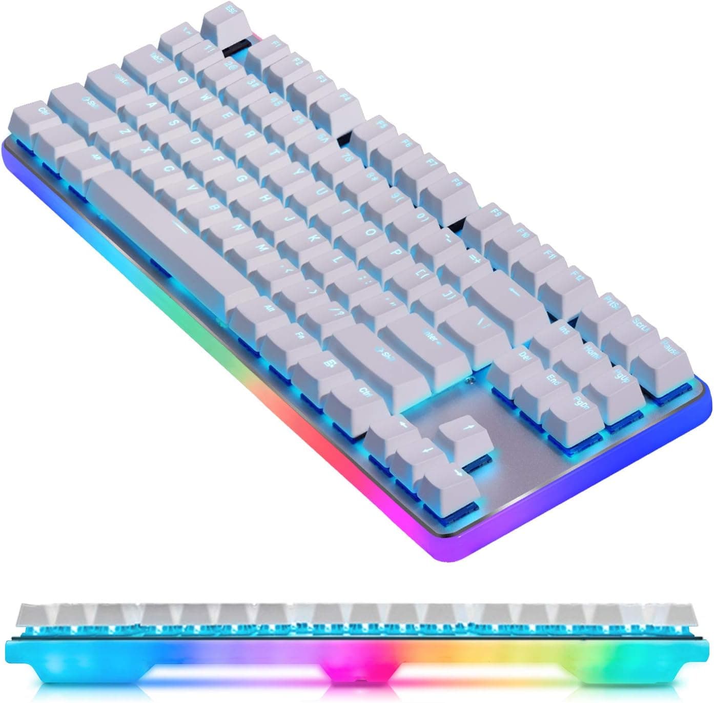 GK87PRO Tenkeyless Mechanical Gaming Keyboard 87 Keys Cherry MX Brown RGB