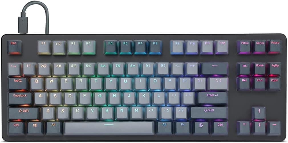 DROP CTRL TKL 87 Key Mechanical Keyboard Kaihua Speed Silver (Black)