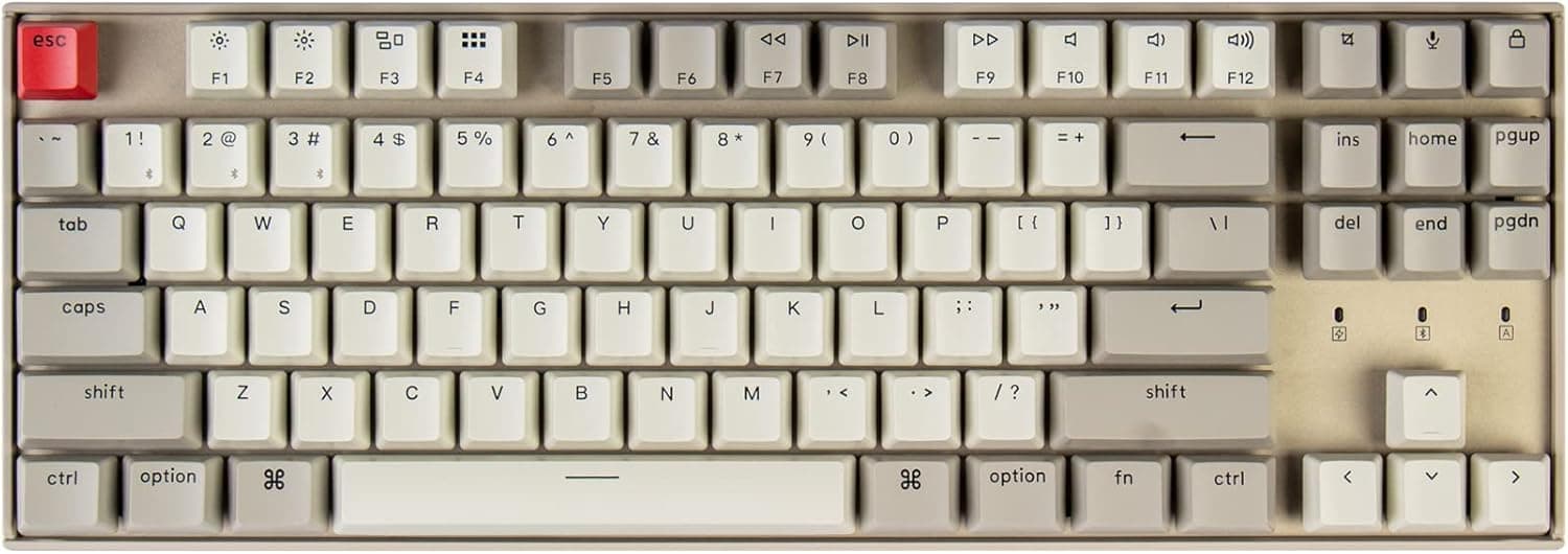 Keychron K8 87 Keys Tenkeyless Wireless Bluetooth Mechanical Keyboard Blue Switch