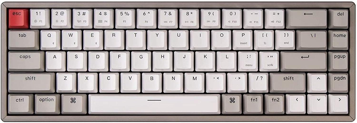 Keychron K6 65% Compact 68-Keys Aluminum Wireless Keyboard Keychron Brown