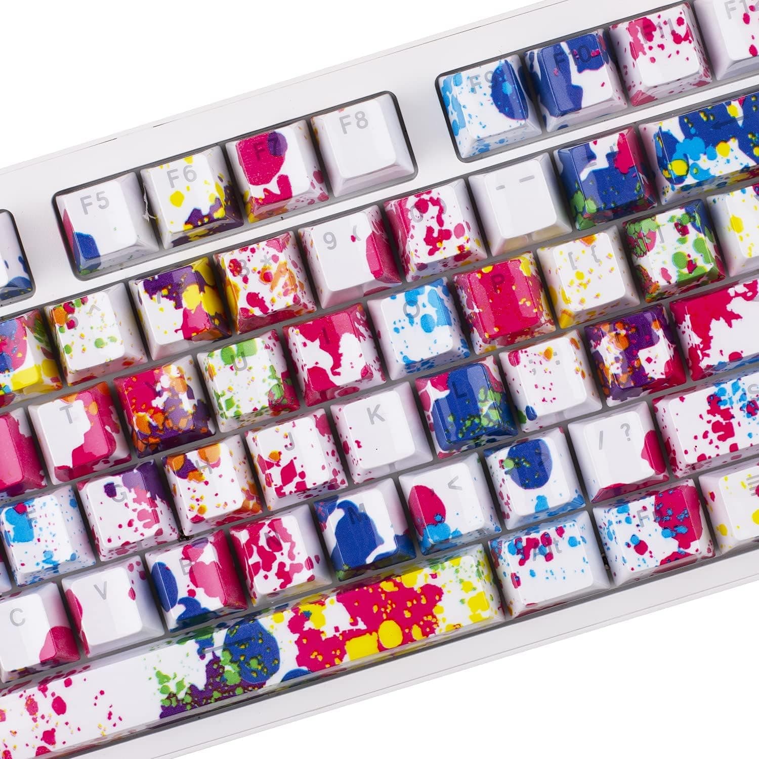 Geeksocial 108 ABS Doubleshot Backlit Keycaps Water-Transfer (Graffiti)