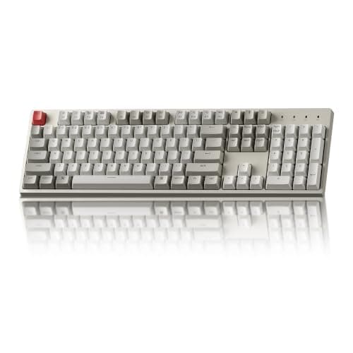Keychron C2 Full Size Wired Mechanical Keyboard, Red Switch, Retro