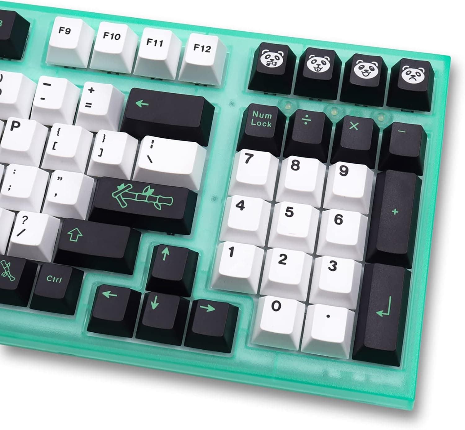 129 Keys PBT Dye Sublimation Cherry Profile Panda Keycaps Set
