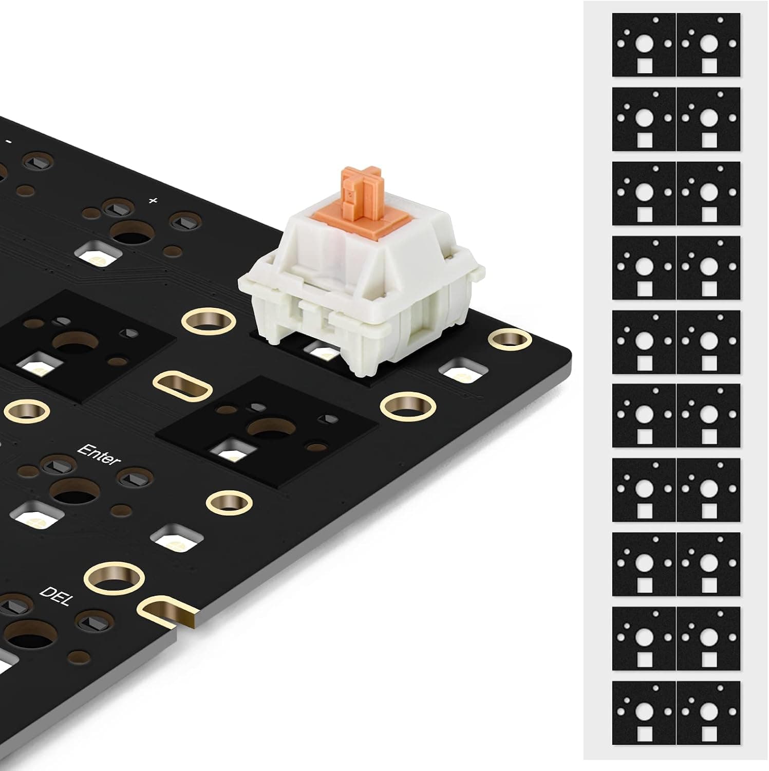 YIMAGUJRX RUNJRX Keyboard IXPE Switch Pads 0.5mm (120Pcs Black)