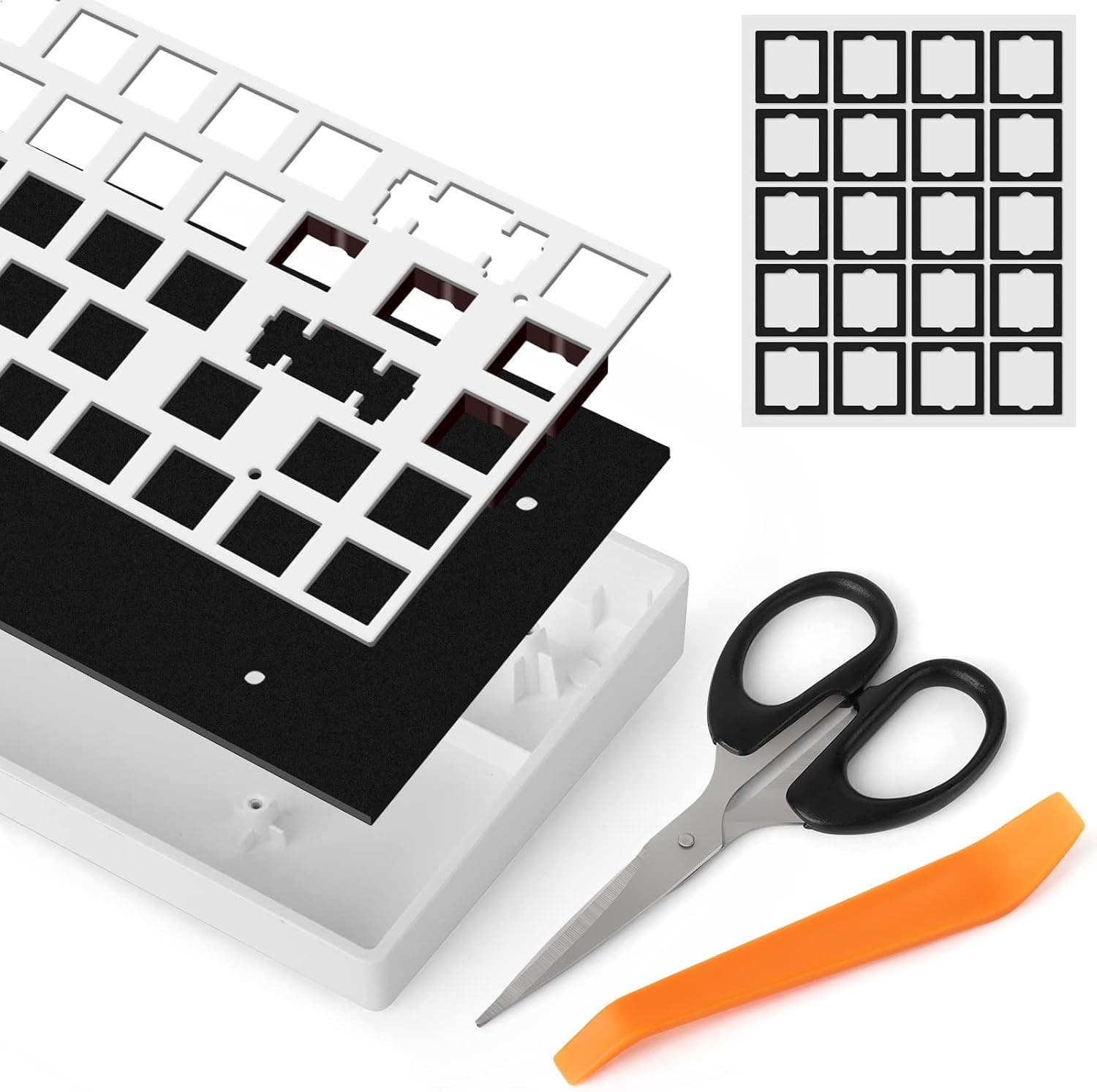 RunJRX YIMAGUJRX Keyboard EVA Foam Case Foam Bottom Dampening 61/64/87/100/104/108