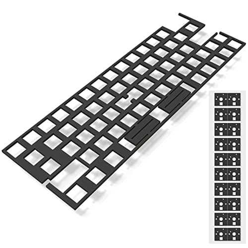 RunJRX Poron PCB Foam 64 Left Layout, Switch Pads 120Pcs and Sound Dampeners for Custom Keyboard