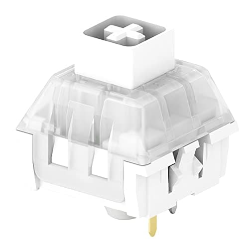 Kailh Box White Switch for Mechanical Gaming Keyboard 3-Pin Plate Mounted/RGB/SMD Waterproof MX Lever Switch (108pcs)