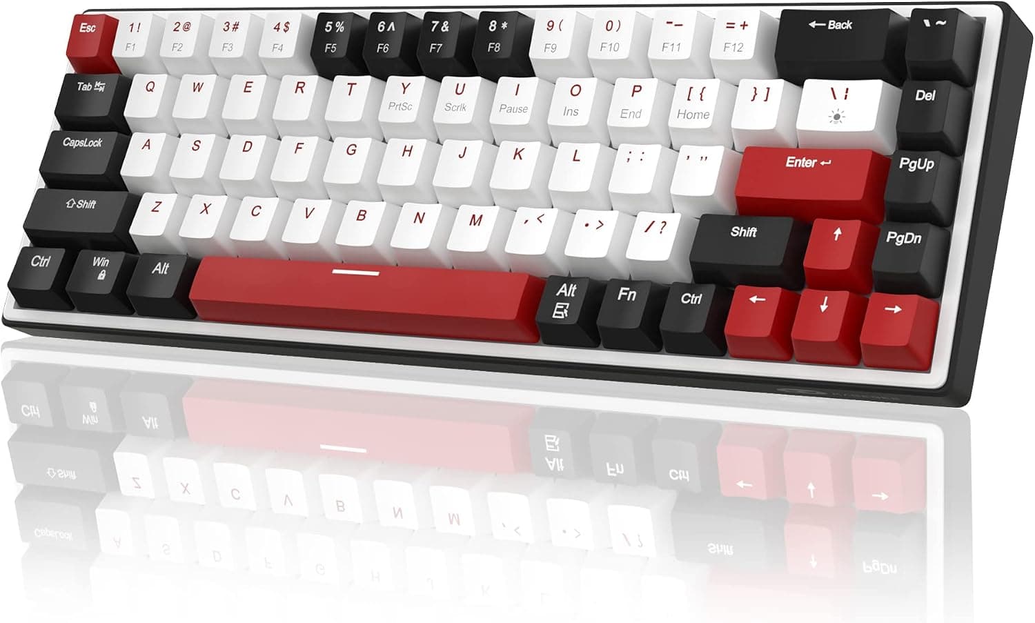MageGee SKY68 60% Mechanical Gaming Keyboard, 68 Keys Blue LED Backlit, Brown Switch