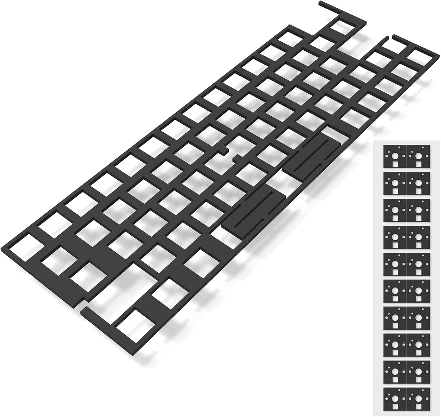 RunJRX Poron PCB Foam 64 Left Layout, Switch Pads 120Pcs and Sound Dampeners