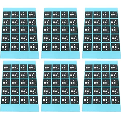 ZCZQC 120pcs DUROCK Keyboard Switch Pads 0.5mm Poron Foam Switch Stickers for Hot Swap Keyboard, Black
