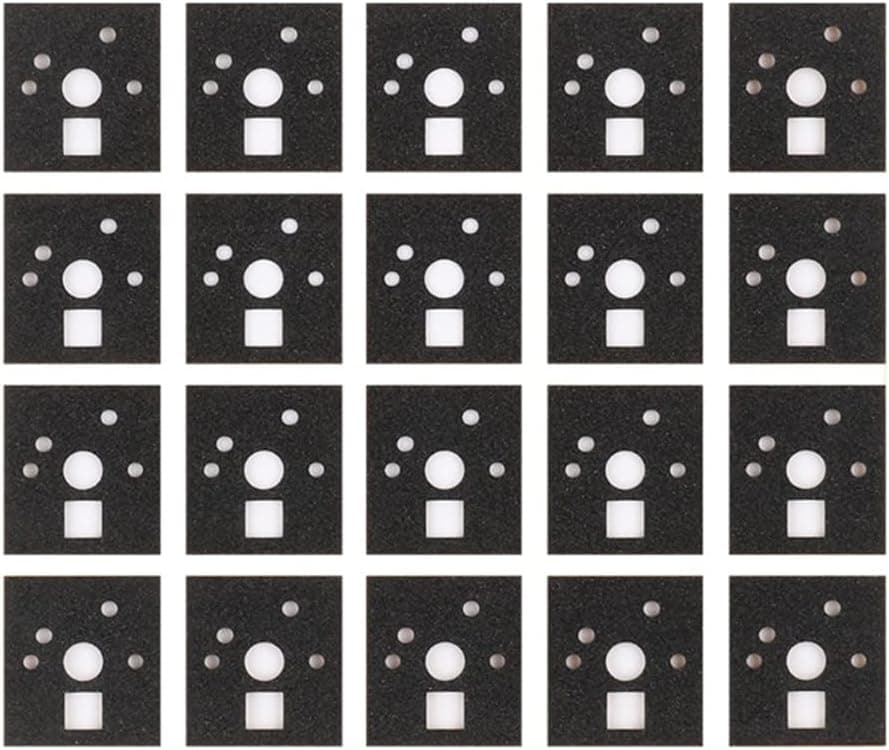 120 Pieces Keyboard Switch Shaft Pads Sticker Noise Reduction Foam Stickers for Stabilizer (EVA)
