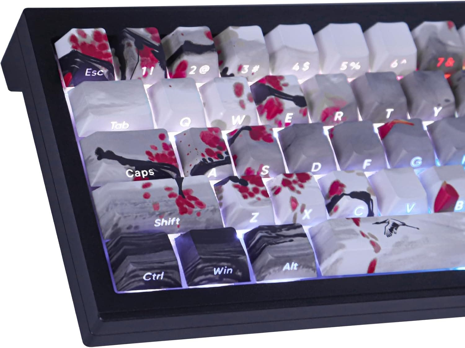 Tsungup PBT Keycaps Set Landscape Painting Side Print Cherry Profile 135 Keys