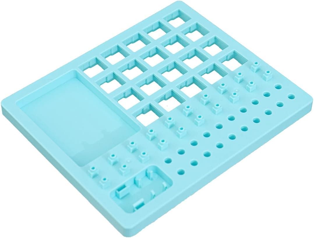 Switch Lube Station 20 Switches + Switch Opener for DIY Mechanical Keyboard (Blue)