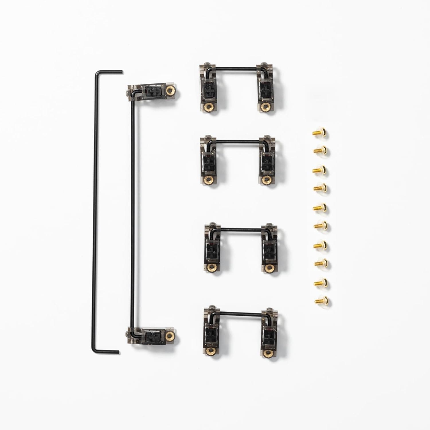 OOCTPK Chilkey V3.1 Keyboard Stabilizers Kit, 1.2mm PCB Screw-in Stabs with 2u 6.25u 7u Wires