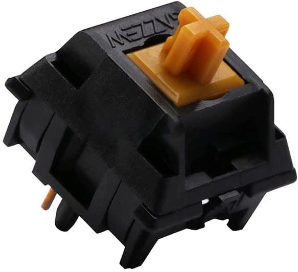 Gazzew Boba Black U4 / U4T Switch 5Pin Thocky Tactile Switches for Custom Mechanical Keyboard (U4T 62g, 10PCS)
