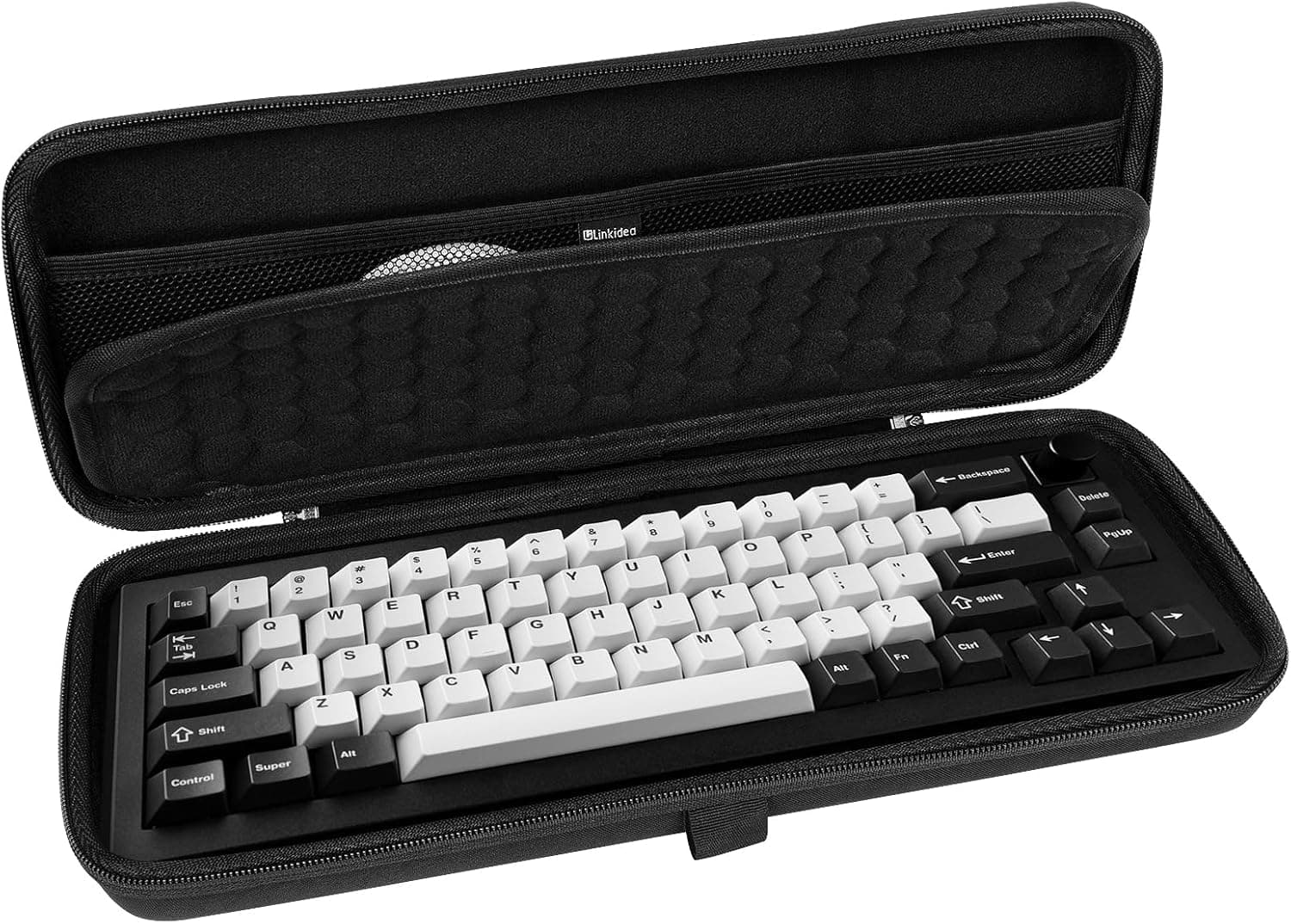 Linkidea Hard Travel Case for 65% Keyboard (Keychron Q2 V2, Corsair K65 PRO, ROG Falchion NX)