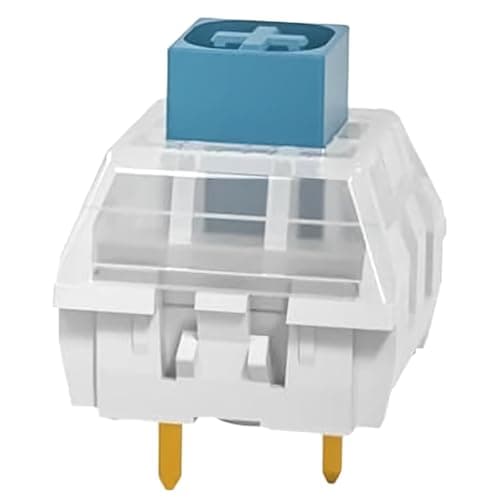 Kailh Box Heavy Blue Switches for DIY Mechanical Keyboard,3-pin/60gf Clicky/RGB/LED/IP56 Water&Dustproof/Long Life switches(Blue,36pcs)