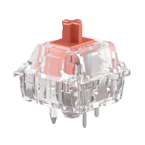 GLORIOUS Fox Ultralight Linear Switches (110 Pack) | 30g Actuation Force, 5-Pin Hot-Swappable Custom Mechanical Keyboard Component, Transparent Housing For Vibrant RGB Lighting