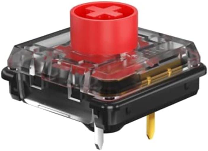 KAILH Low Profile Choc V2 Keystem DIY MX Switches (30pcs, Red)
