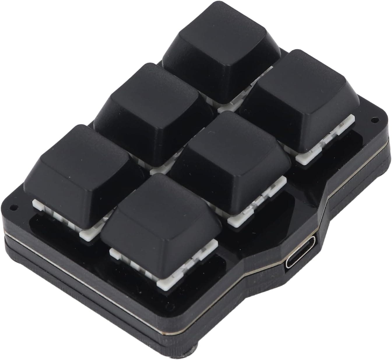 Serounder Macro Pad 6 Key Fully Programmable NKRO Hotkeys Mini Mechanical Gaming Keypad USB