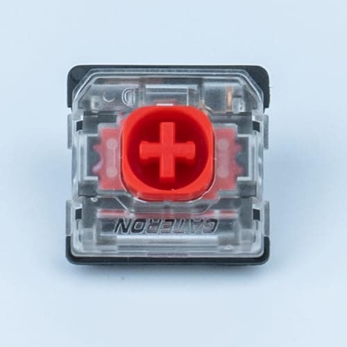GATERON KS-33 Low Profile Silent 2.0 Keyboard Switches(Red Linear,110) | Linear Silent,45gf,3 Pin,SMD LED,Factory Pre-lubed,compatible for Low Profile MX Mechanical Keyboard