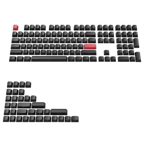 Keychron OSA Profile Double-Shot PBT Side-Printed Keycap Set, 141 Keys, MX Stem Compatible, Backlight Shine-Through Legend - Fits ANSI 60%/65%/75%/TKL/96%/100% Layouts