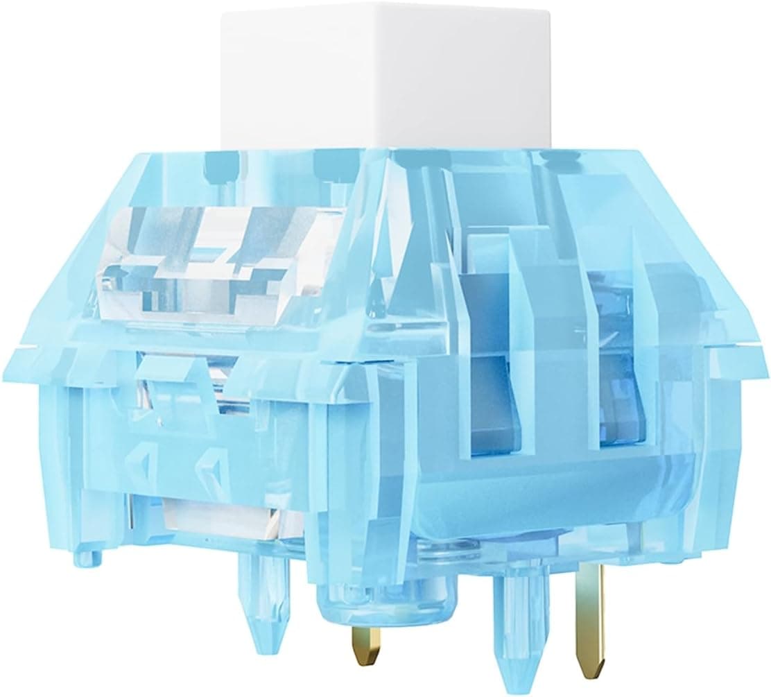 Arctic Fox Switch Clicky Mechanical Switch 5-Pin Sky Blue Keyboard Switch (30 Pcs)