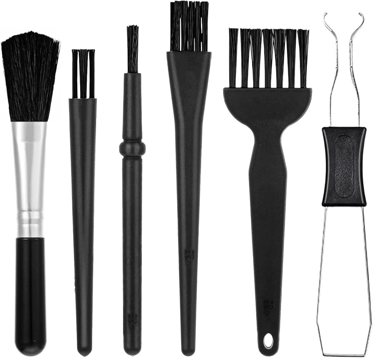 Oxfraki 6PCS Keyboard Cleaning Kit with Keycap Puller & Switch Puller, Anti-Static Dust Brush