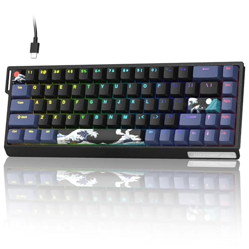 Typehaven SK68 65% Wired Gaming Keyboard, Aluminum Mechanical Keyboard