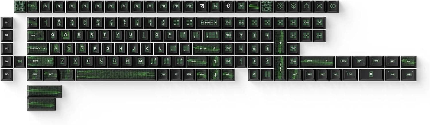 Keychron Cherry Profile Dye-Sub PBT Keycap Set - Binary Theme, 141 Keys