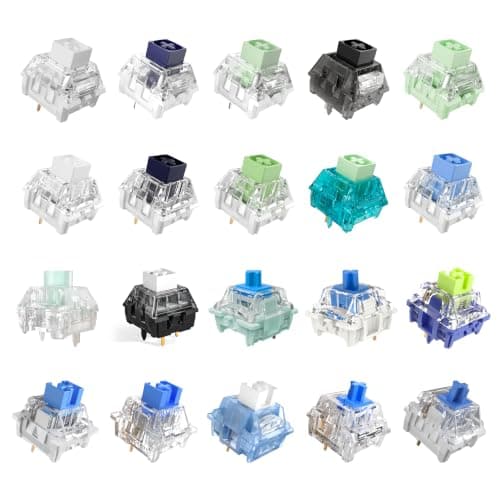 Kailh | Gateron | Outemu Clicky Series Mechanical Keyboard Switches Sample Pack (20pcs)
