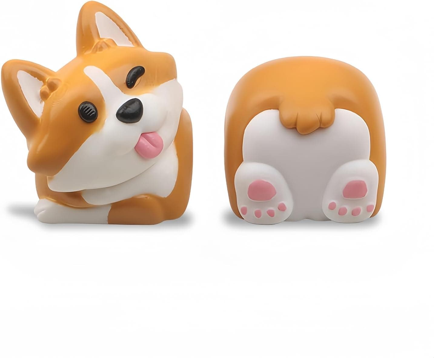 FKZ Artisan Keycap Cute Corgi-Dog Kawaii Cartoon Resin (Yellow)