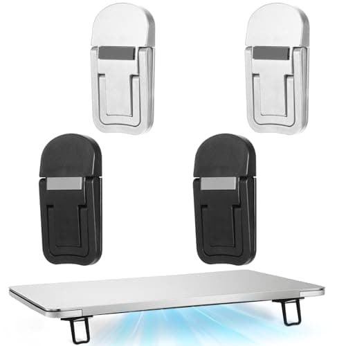 4 Pcs Portable Keyboard Riser Dual Tilt Angle Keyboard Stand for Desk