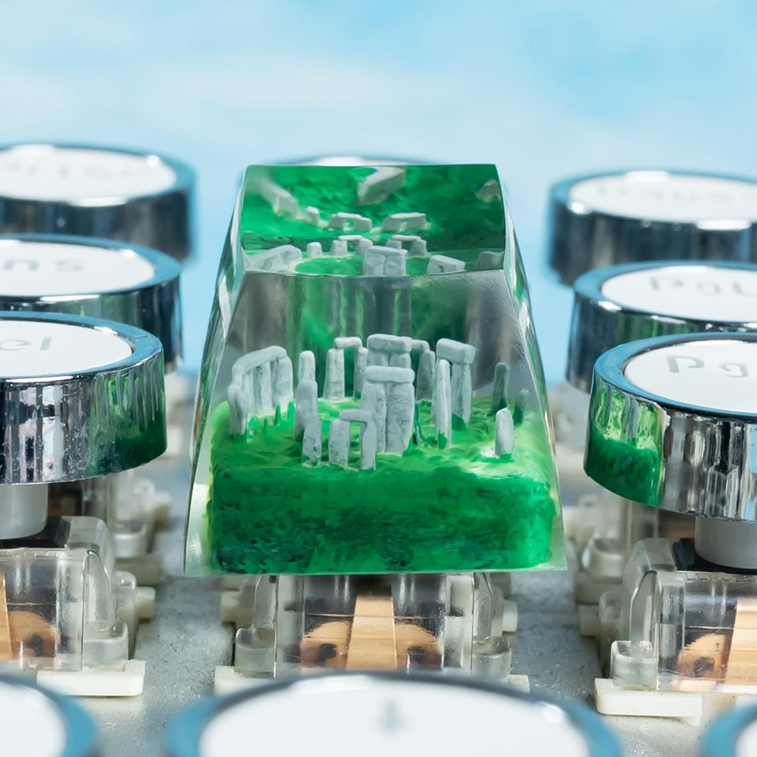 Artisan Keycaps Stonehenge Resin Escape ESC 1U SA R1 Handmade