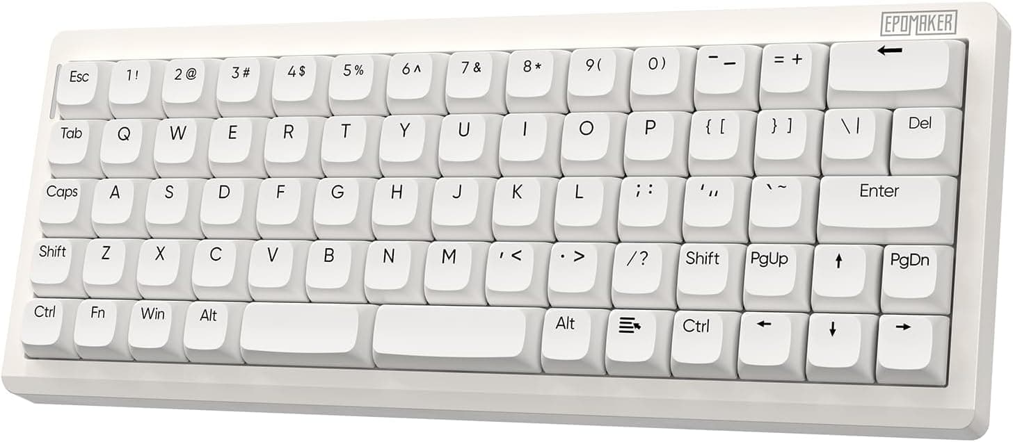 EPOMAKER Hack70 Planck Mechanical Keyboard VIA Custom 2.4Ghz/BT/Wired Gasket Hot-Swap RGB 65% Ortholinear Layout
