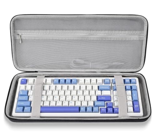 90-96% Keyboard Case, Hard Travel Carrying Case Bag for 100 Keys Keyboard